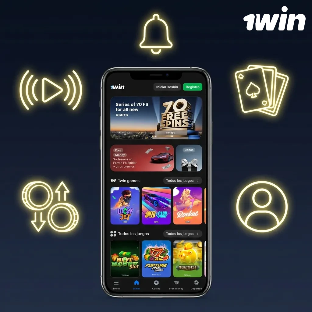 Mobile betting app interface showing live sports, casino games, and secure payment options for Chilean users