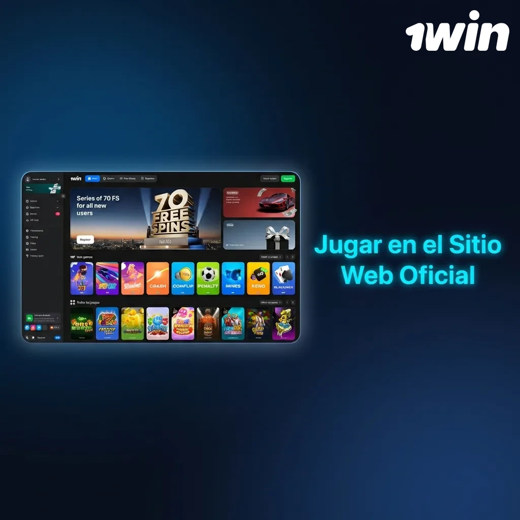 Usuario accediendo al sitio web oficial de casino desde navegador sin necesidad de descargar aplicación de escritorio