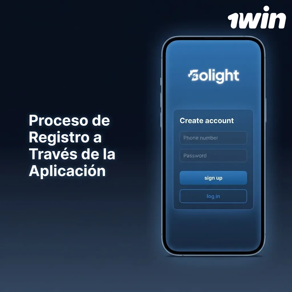 Mobile app registration screen showing step-by-step account creation process with phone verification