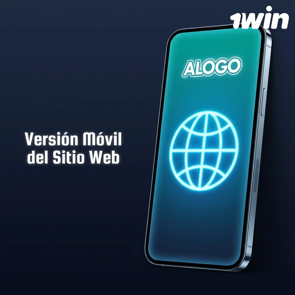 Smartphone mostrando el sitio web móvil optimizado con opciones de apuestas y casino accesibles desde el navegador