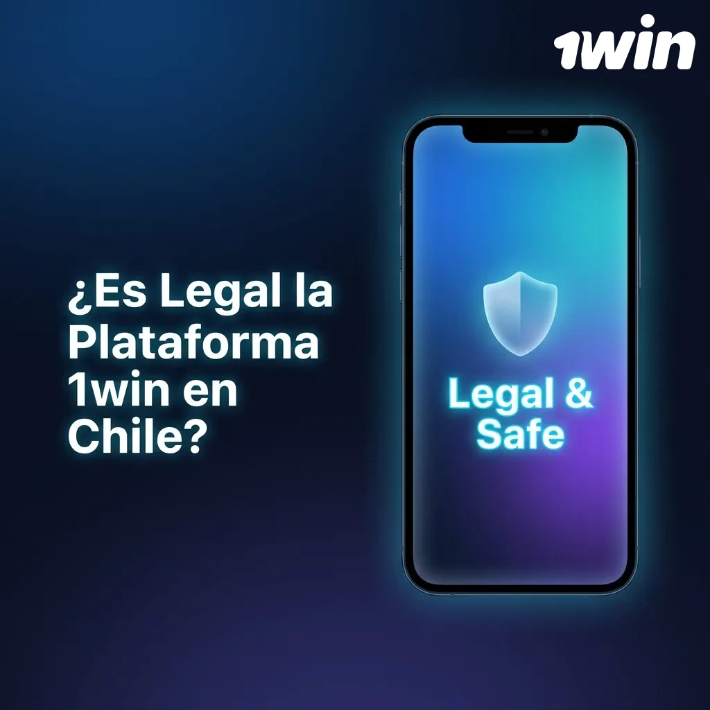1win Chile logo with Curaçao license number, symbolizing legal online gaming platform regulation
