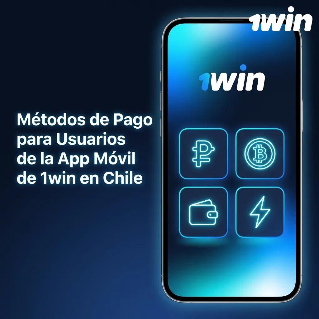 1win Chile mobile app payment methods including WebPay, cards, AstroPay, crypto, and bank transfers with deposit limits