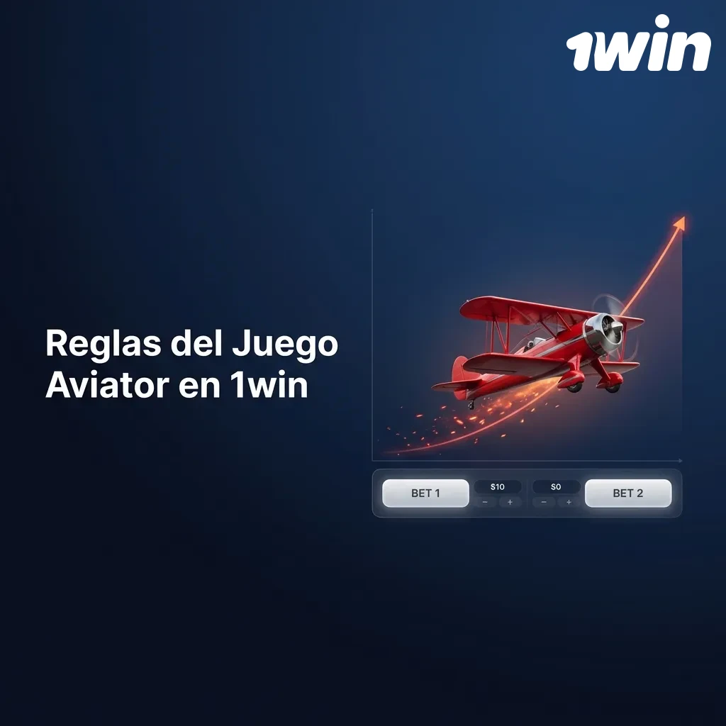 Aviator game interface showing airplane taking off with increasing multiplier display on 1win casino platform